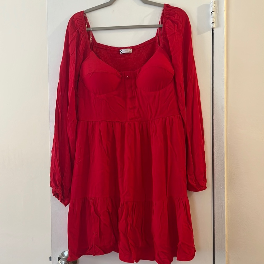 Tier dress in Red